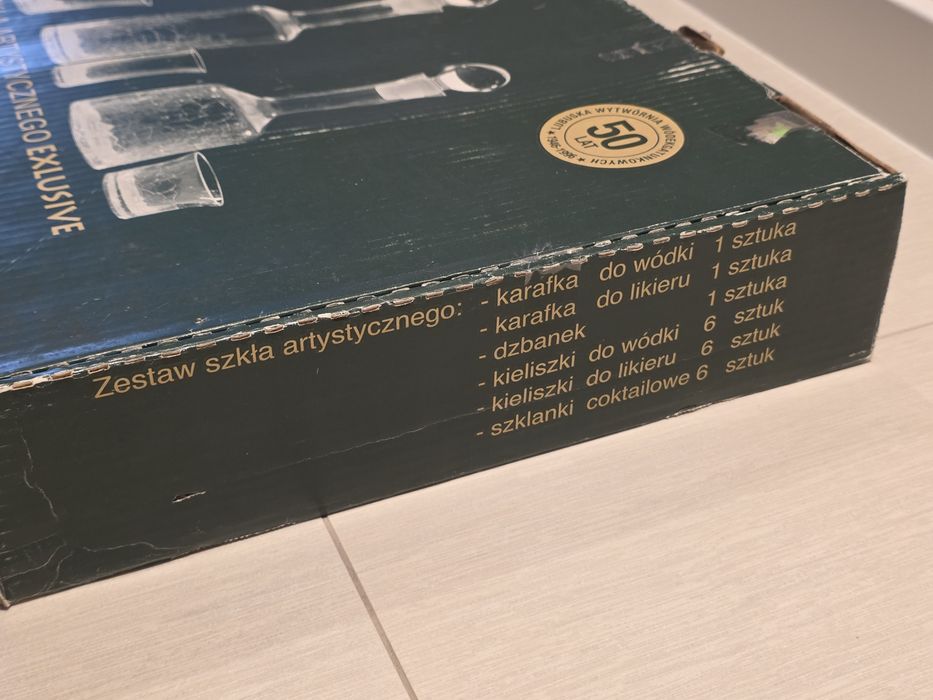 Horbowy Polmos Zielona Góra zestaw szkła artystycznego
