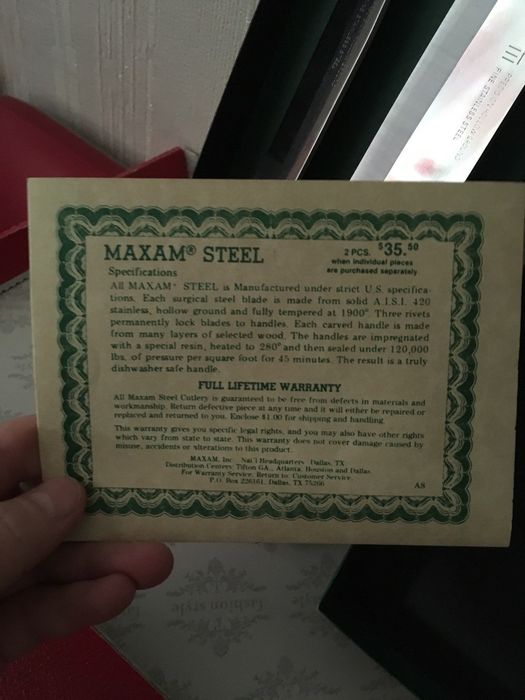 Кухонні ножі для м'яса Maxam. Japan   USA