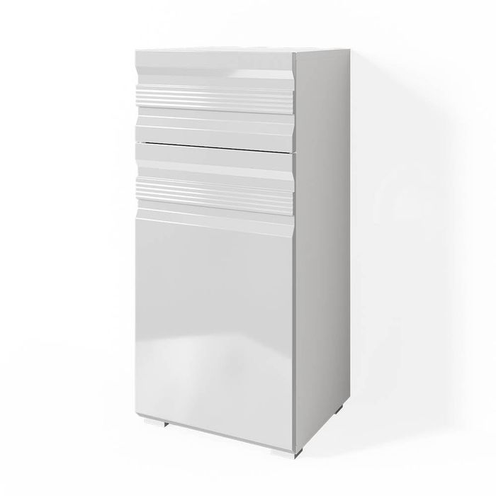 Szafka łazienkowa stojąca Vicco Fredd 36 × 79 cm – biały wysoki połysk
