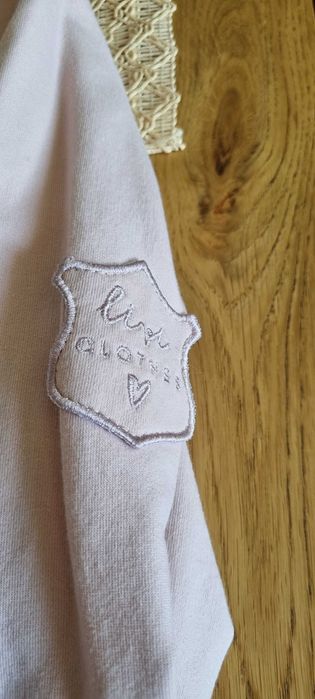 Prześliczna bluzka bluza pudrowy róż Luvi pastelowa  S casual  2 w 1