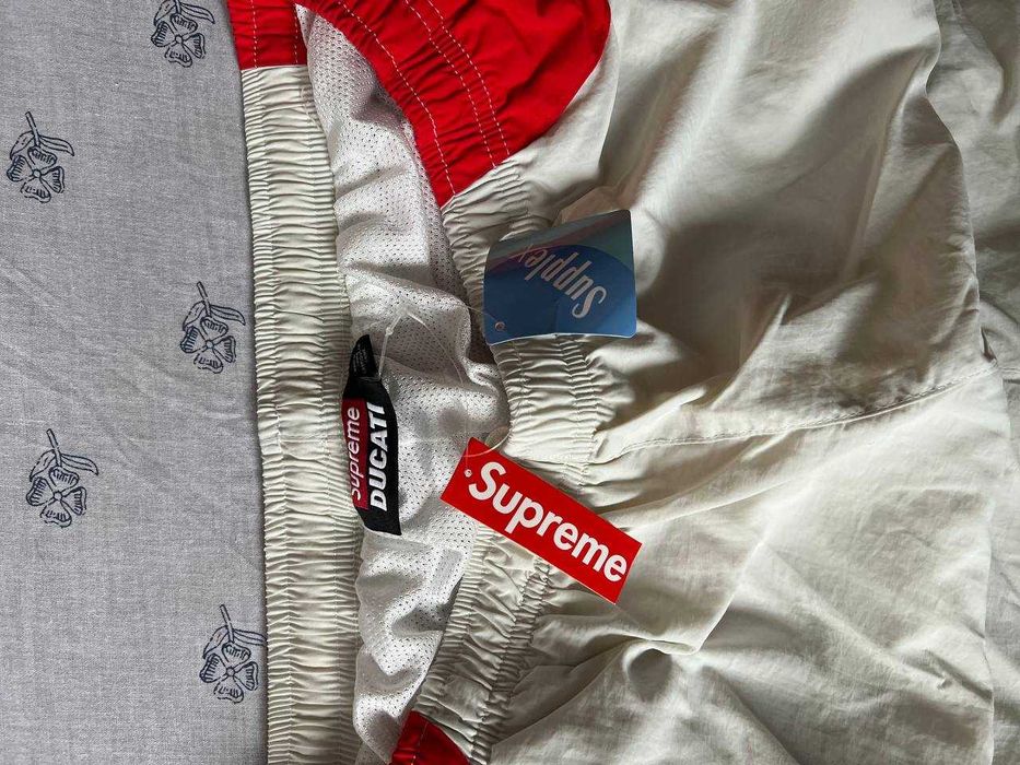 Supreme spodnie Ducati cream white track pants xl nowe