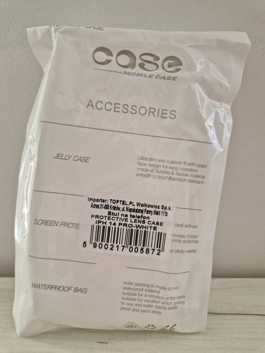 Protective Lens Case do Iphone 14 Pro biały clear
