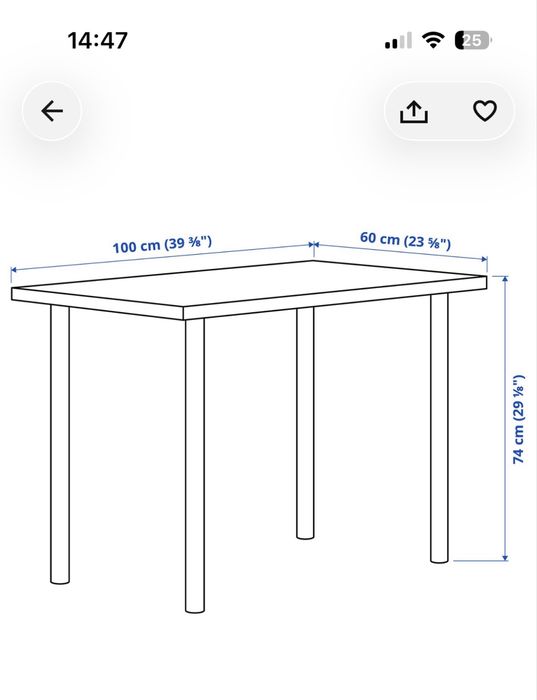 Mesa Linnmon / Adils IKEA