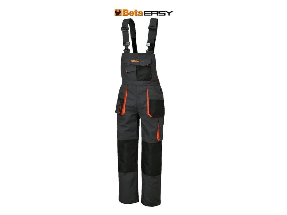 beta work overalls in t/c canvas 260 g/m² oxford inserts grey