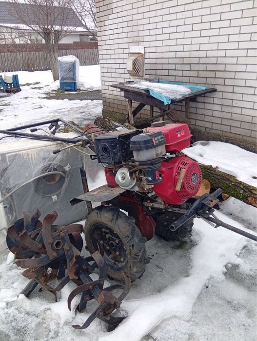 Мотоблок и два котла