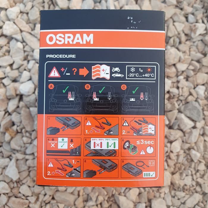 OSRAM BATTERYstart 200 — Arrancador Portátil & Powerbank NOVO,