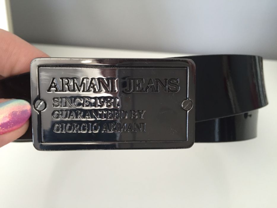 pasek skóra damski skórzany Armani Jeans