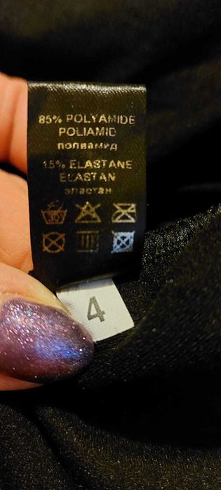 Jednoczęściowy strójkompielowy  czarny rozmiar M