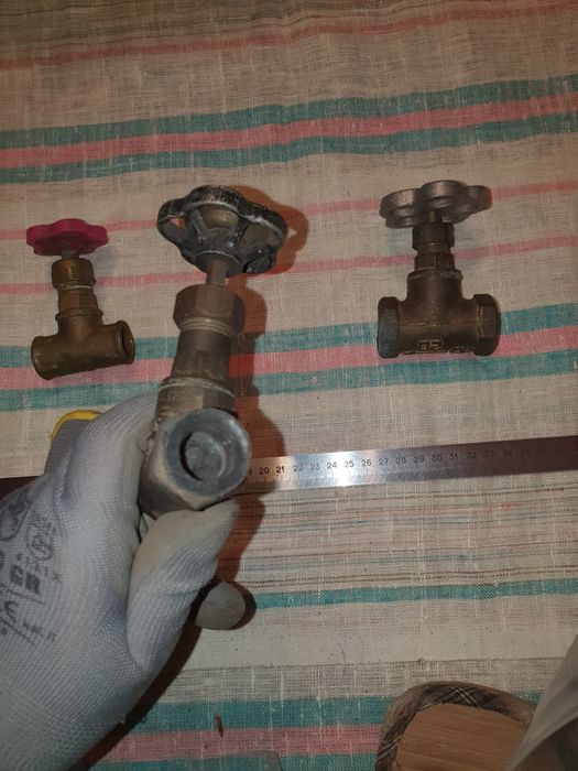 Крани латунь 3 шт