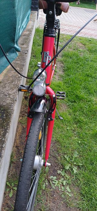 Czerwony rower miejski BURGHADRT