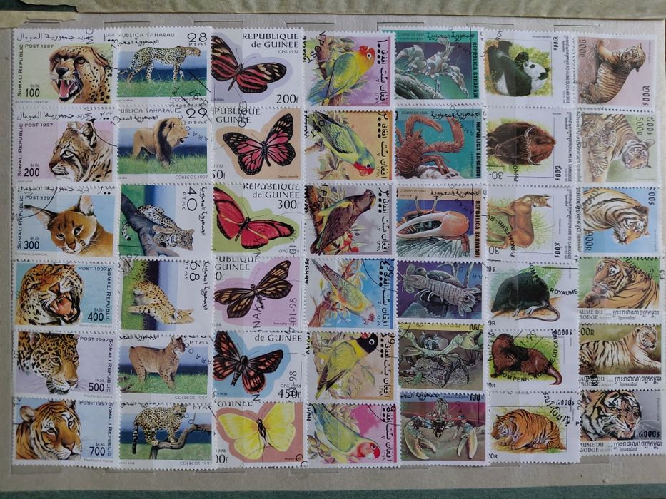 Марки поштові. Фауна. 60 серій,342 марки.