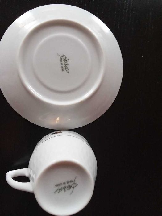 porcelanowy komplet kawowy PRL