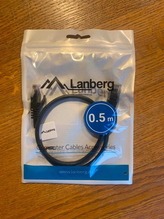 Kabel sieciowy Ethernet RJ45 Lanberg 0.5 m (patchcord LAN)
