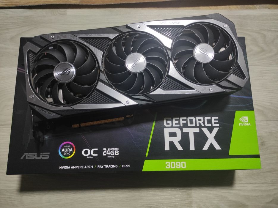 ‼️ ASUS ROG STRIX RTX3090 24G OC Коробка. Пломба. Топ состояние ‼️