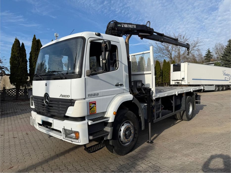 Mercedes-Benz ATEGO 1828* HIAB 085-B2* PAKA 5,20 Z BURTAMI* KOŁA 80%* KLIMA* Z FRANCJI*  ATEGO 1828* HIAB 085-B2* PAKA 5,20 Z BURTAMI* KOŁA 80%* KLIMA*