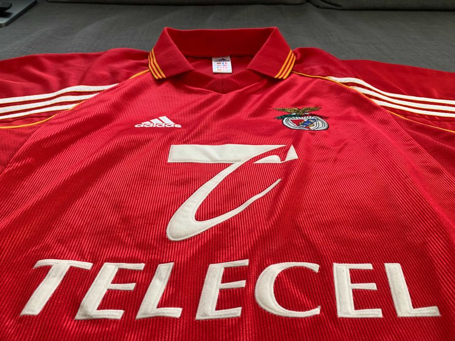 Camisola Oficial Benfica Adidas Telecel 1998, 1999