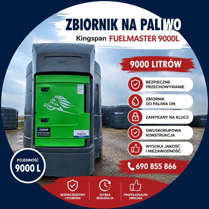 Zbiornik Na Olej Napędowy Kingspan FuelMaster 9000L Dwupłaszczowy
