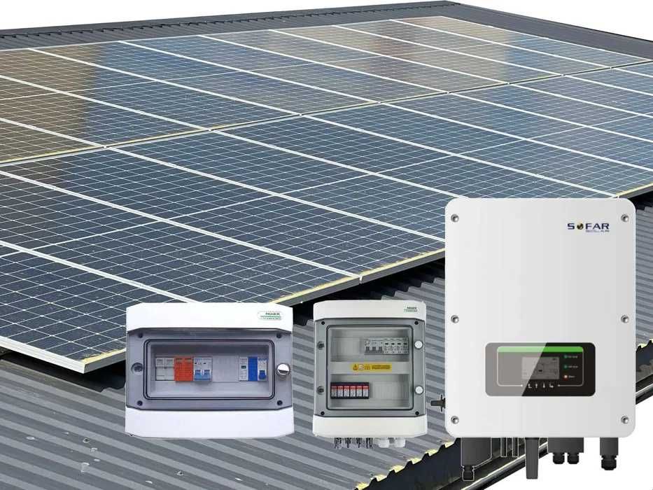 Elektrownia słoneczna fotowoltaiczna, fotowoltaika - 1kW komplet