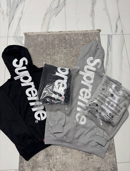 [В НАЯВНОСТІ] ХУДІ Supreme Big Logo / Зіпка Суприм / Зіпка супрім з великим лого в заді