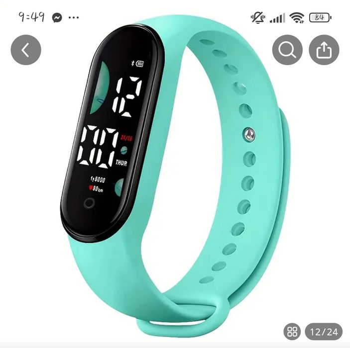 Młodzieżowy zegarek z ekranem led