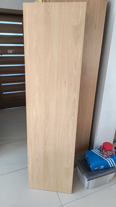 Meble do pokoju (płyta jasny dąb Egger, zawiasy Hafele)