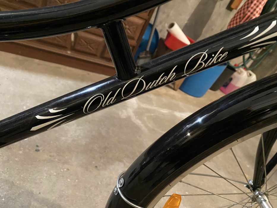 Bicicleta holandesa com cadeira criança