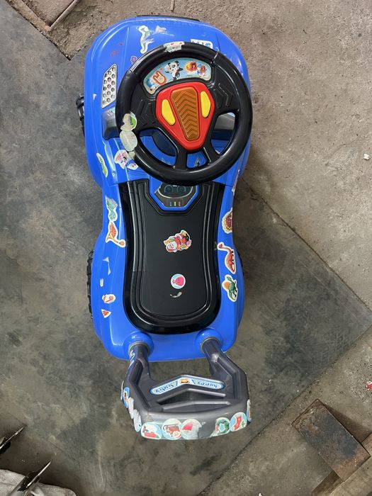 Машинка толокар дитяча синя