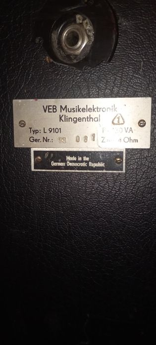Głośnik basowy vermona l9101