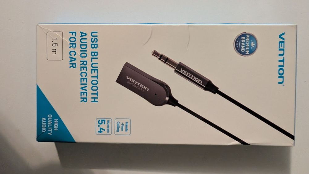 Adapter samochodowy bluetooth Vention