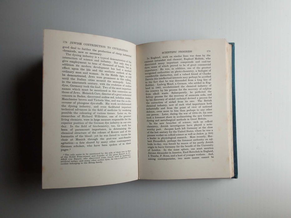 Livro "The jewish contribution to civilisation", de Cecil Roth