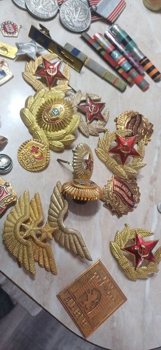 Значки, марки, СССР пряжки монеты