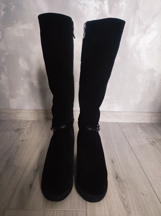 Зимові жіночі високі чоботи сапоги