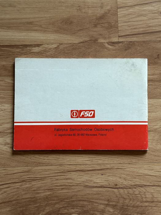 Książka, instrukcja obsługi FSO POLONEZ Caro