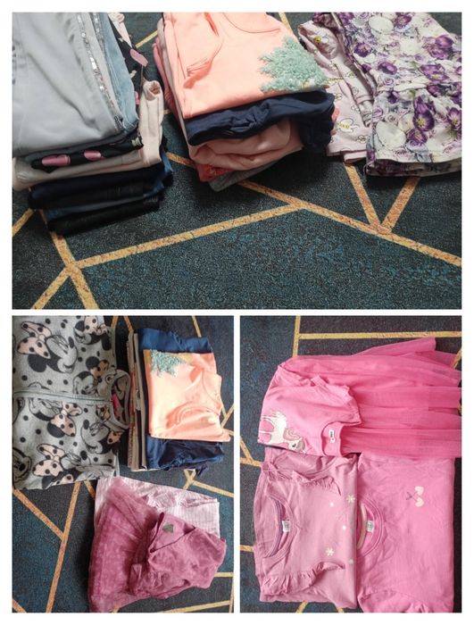 Paka ubrań 122/128