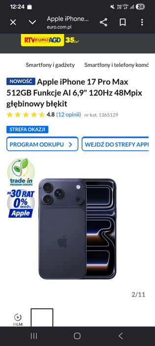 Ipfhone 17 ProMax  Nowy