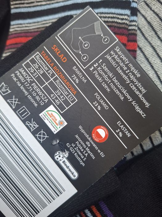 8 par.Męskie skarpety 43/46