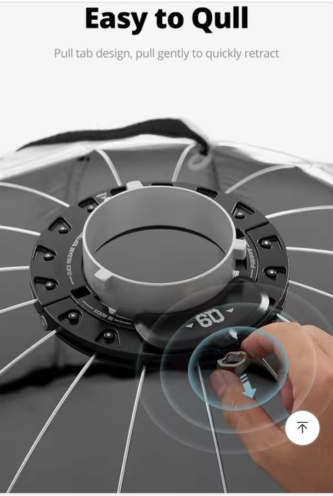 Софтбокс  параболічний октобокс Ambitful Q9 120 см з сотами godox