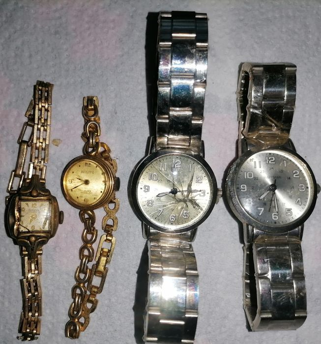 Zegarki prl starsze pozłacane