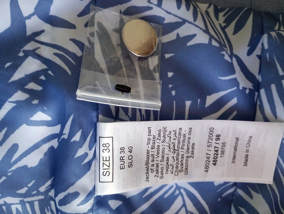 sukienka z żakietem niebieska r. 36