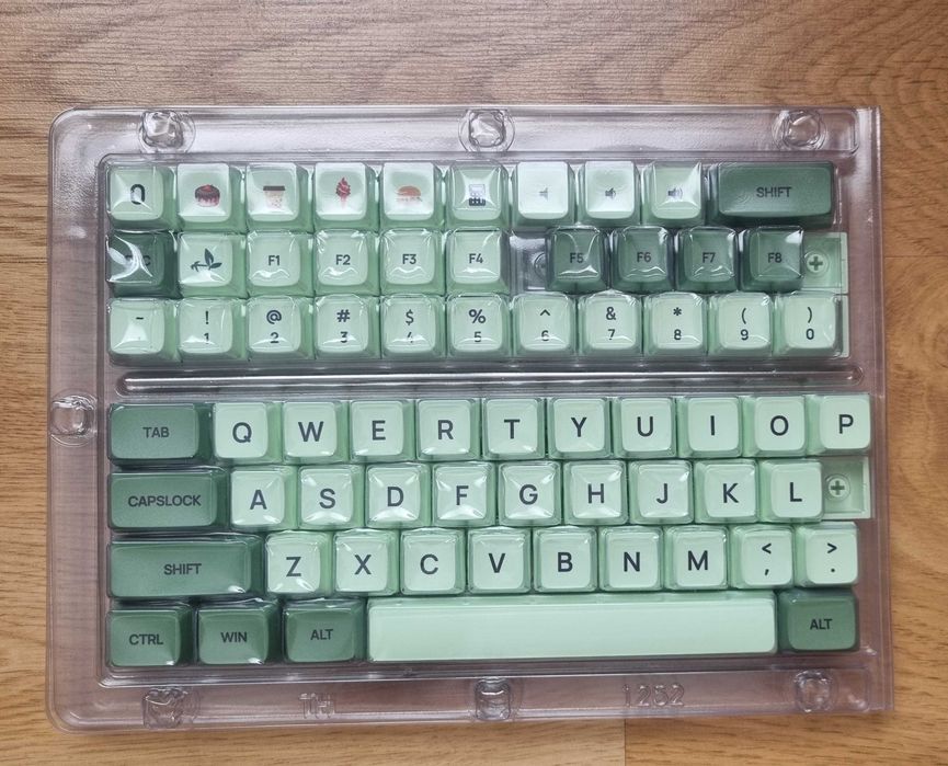 Keycapy zielone profil XDA