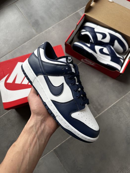 Оригінальні чоловічі кросівки Nike Dunk Low Retro Midnight Navy