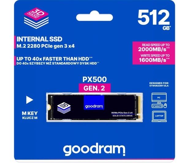 goodram px500 512gb ssd m2