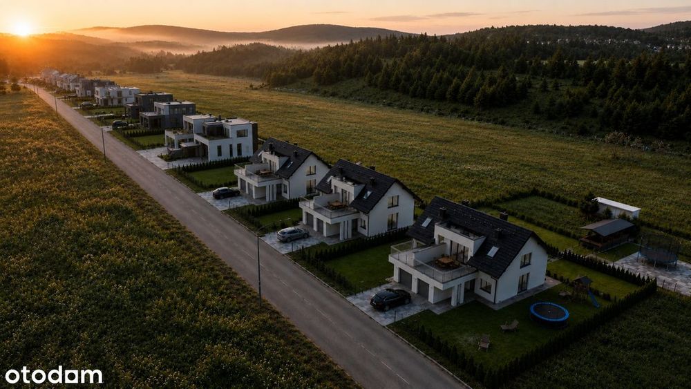 Nowoczesny dom w zabudowie bliźniaczej
