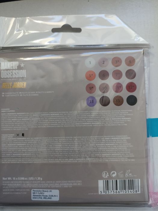 Makeup revolution Obsession Belle Jorden paletka cieni