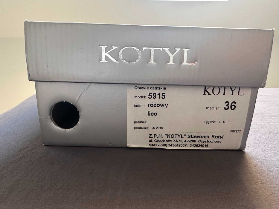 buty KOTYL ślubne nowe skórzane
