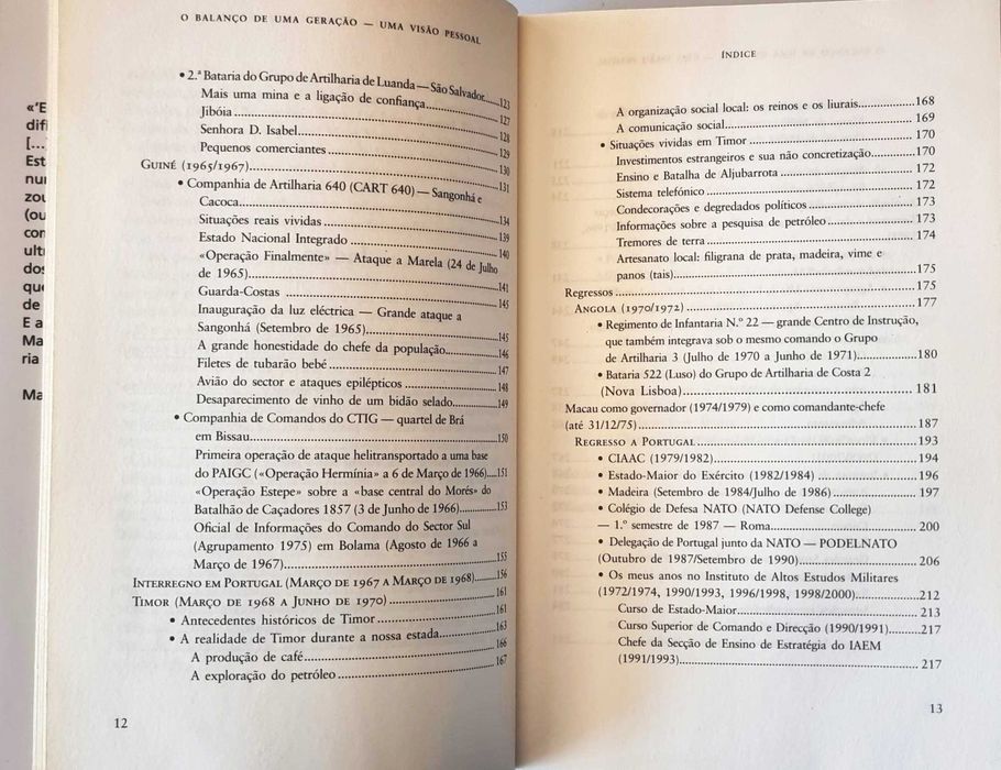 O Balanço de Uma Geração - Uma Visão Pessoal