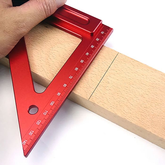 Столярний косинець з упором для розмітки 90°/Кутник Т-Образний/YOMO