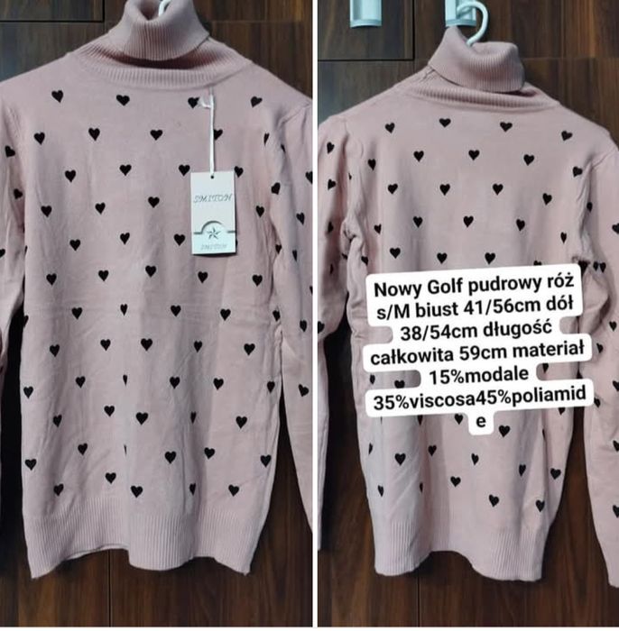 Sweterek golf damski