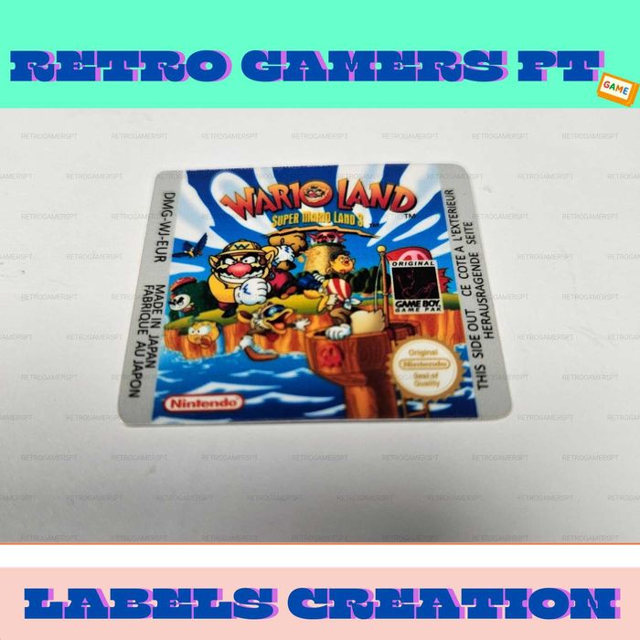 Wario Land - Label de reposição