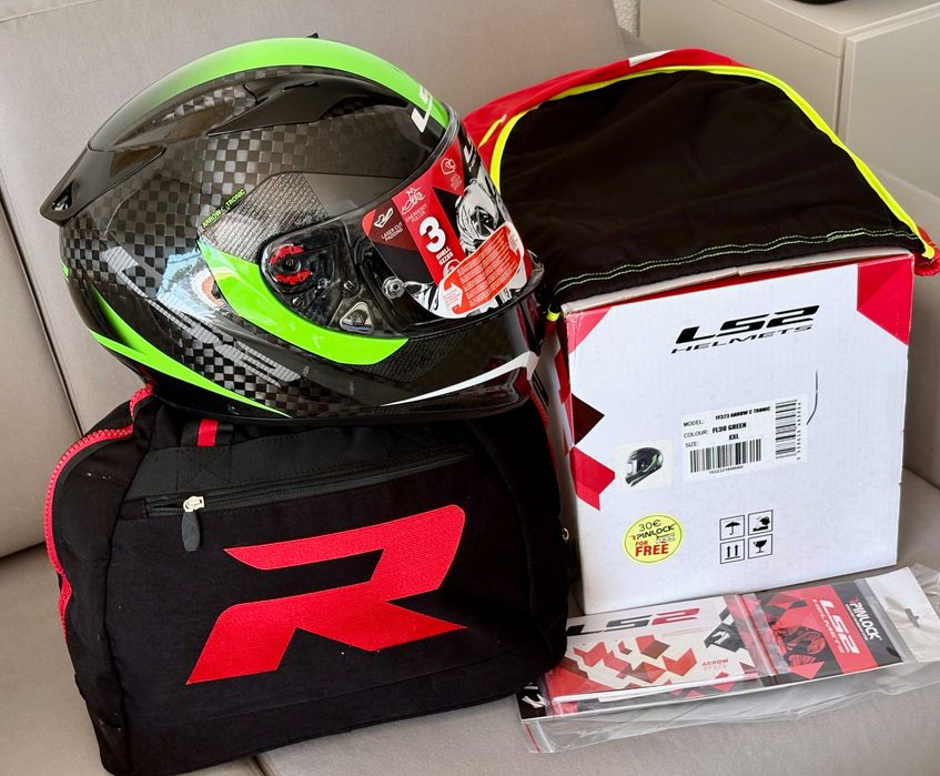 Capacete NOVO Carbono Total LS2 Arrow Racing (50% DESCONTO) Tam XL-XXL